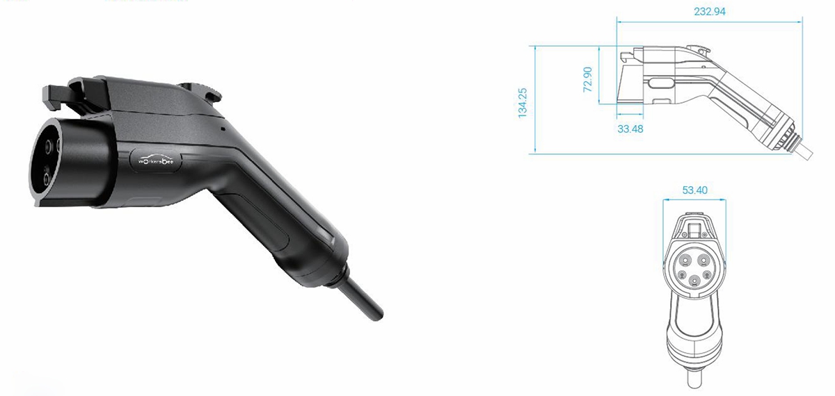 type 2 ev connector type 1 ev plug