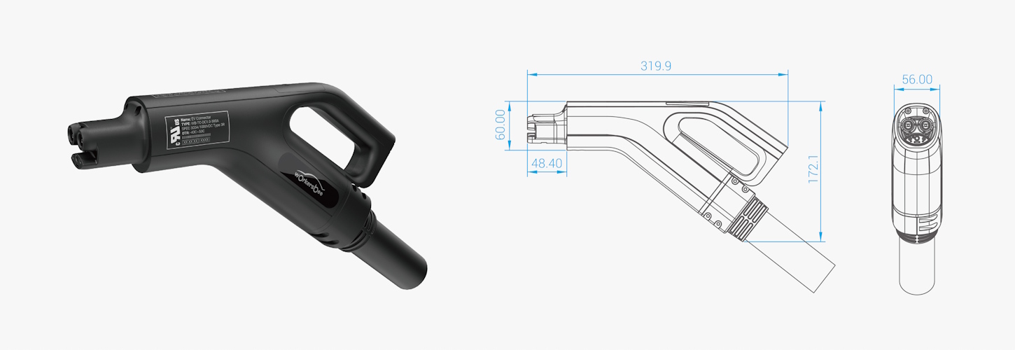 For integration into public and commercial NACS DC fast-charging equipment.